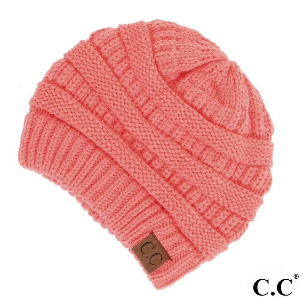 CC Winter Beanie Original Authentic Hat - Coral